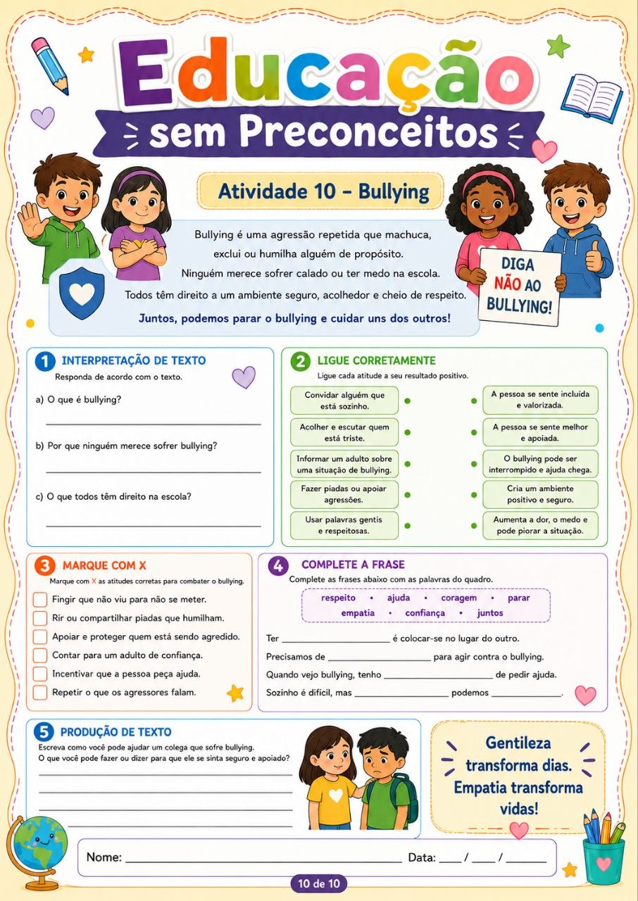 Atividade 10 – Bullying