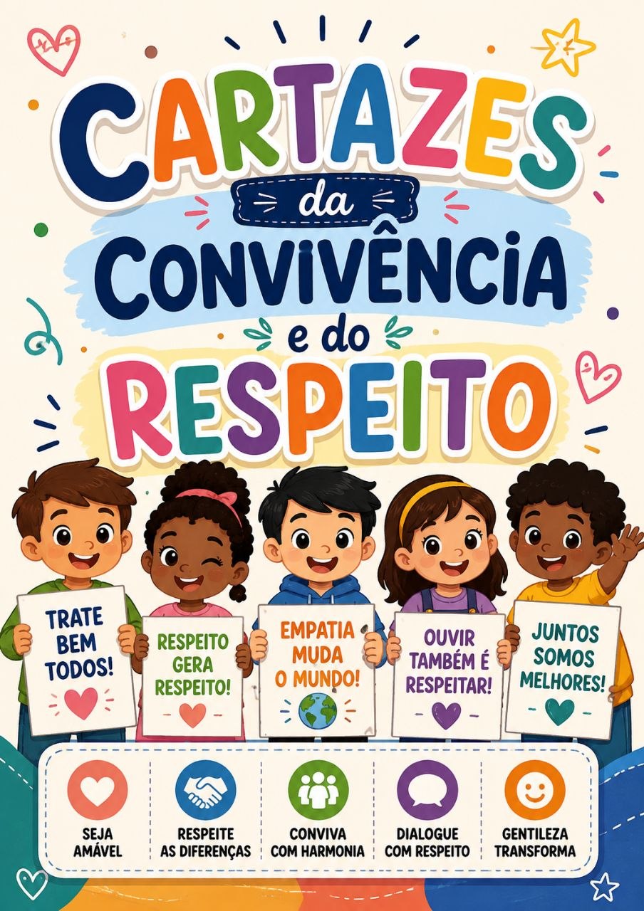 Cartazes da Convivência e do Respeito